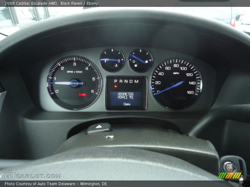  2008 Escalade AWD AWD Gauges