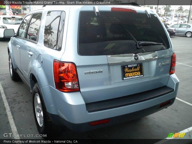 Spark Blue Metallic / Graystone 2009 Mazda Tribute Hybrid Grand Touring