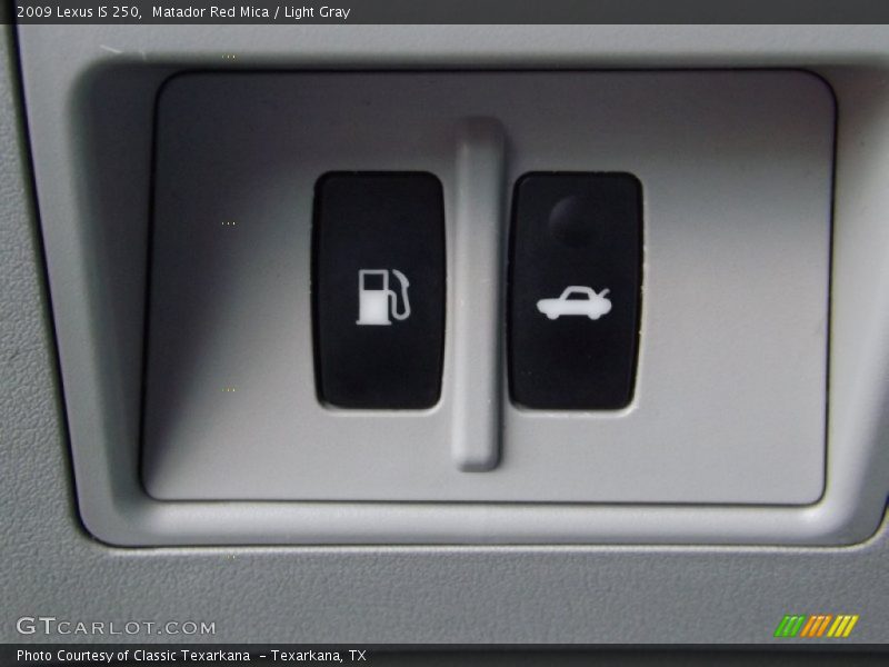 Matador Red Mica / Light Gray 2009 Lexus IS 250