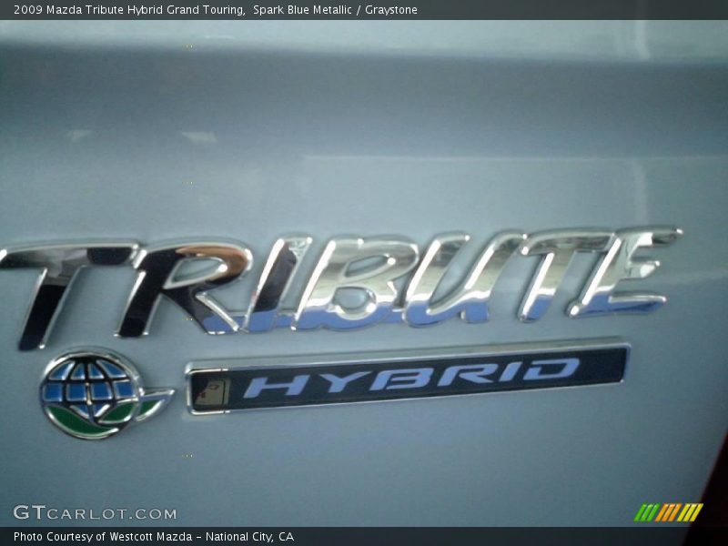 Spark Blue Metallic / Graystone 2009 Mazda Tribute Hybrid Grand Touring