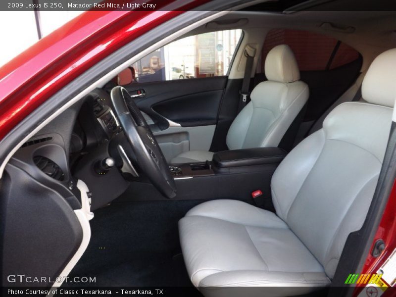 Matador Red Mica / Light Gray 2009 Lexus IS 250