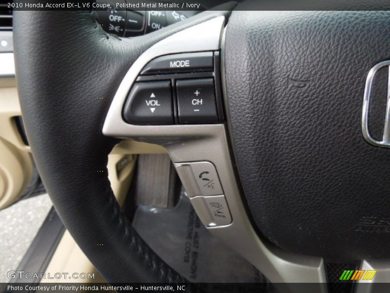 Controls of 2010 Accord EX-L V6 Coupe