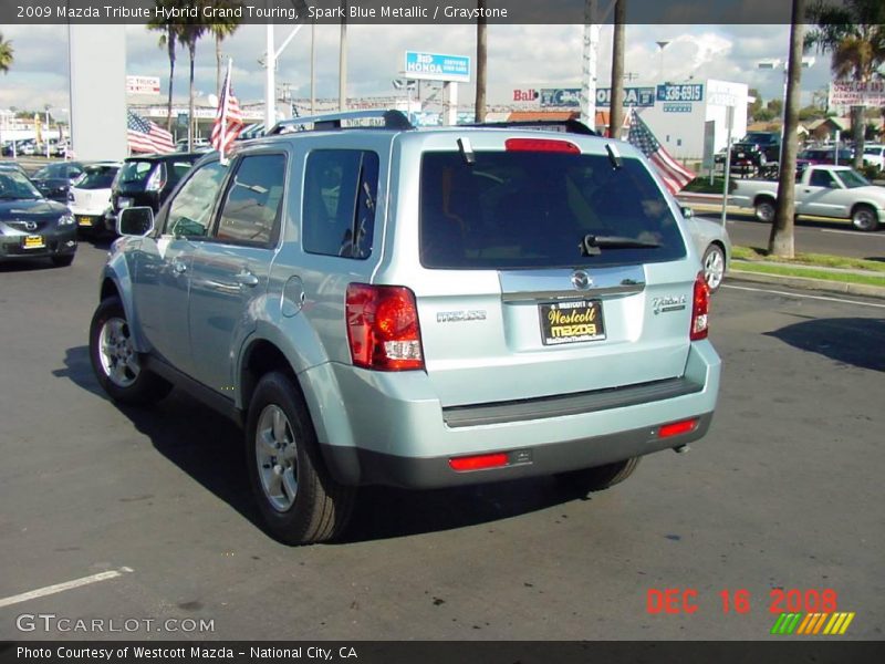 Spark Blue Metallic / Graystone 2009 Mazda Tribute Hybrid Grand Touring