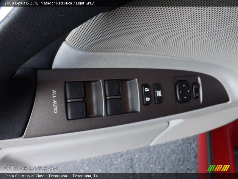 Matador Red Mica / Light Gray 2009 Lexus IS 250