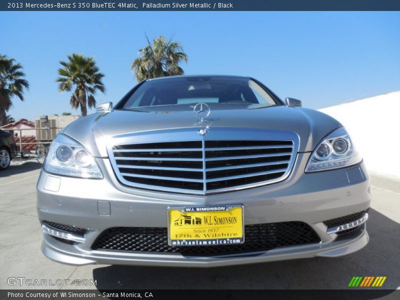 Palladium Silver Metallic / Black 2013 Mercedes-Benz S 350 BlueTEC 4Matic