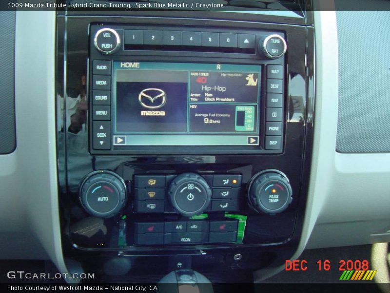 Spark Blue Metallic / Graystone 2009 Mazda Tribute Hybrid Grand Touring