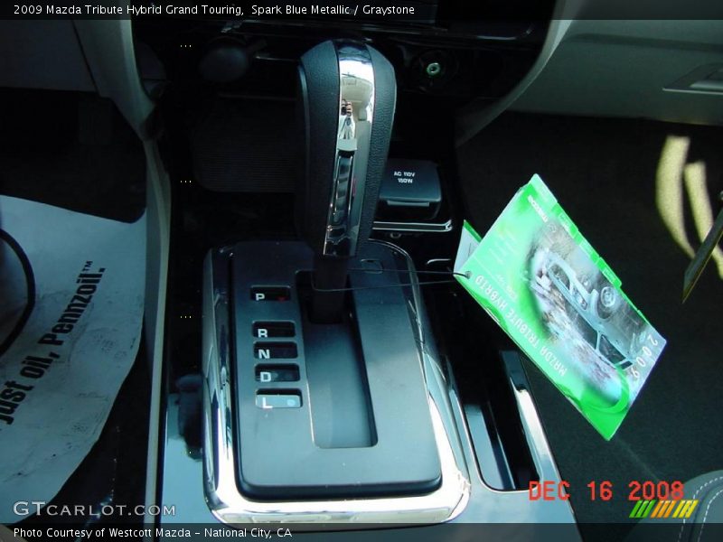 Spark Blue Metallic / Graystone 2009 Mazda Tribute Hybrid Grand Touring