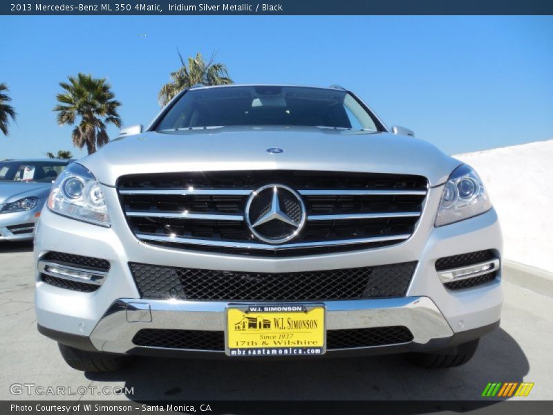 Iridium Silver Metallic / Black 2013 Mercedes-Benz ML 350 4Matic