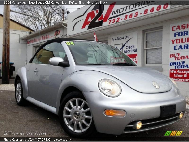 Reflex Silver Metallic / Black 2004 Volkswagen New Beetle GLS Convertible