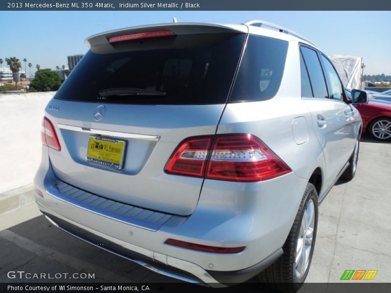 Iridium Silver Metallic / Black 2013 Mercedes-Benz ML 350 4Matic