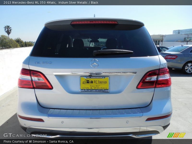 Iridium Silver Metallic / Black 2013 Mercedes-Benz ML 350 4Matic