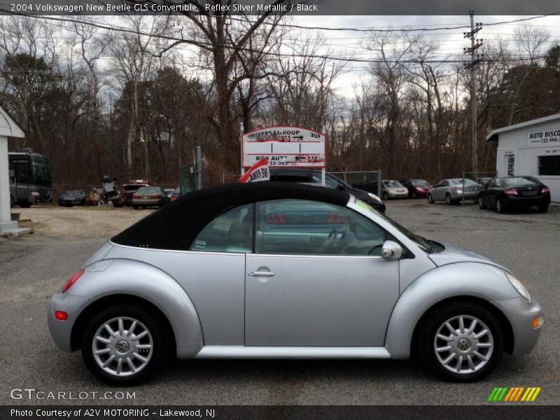 Reflex Silver Metallic / Black 2004 Volkswagen New Beetle GLS Convertible