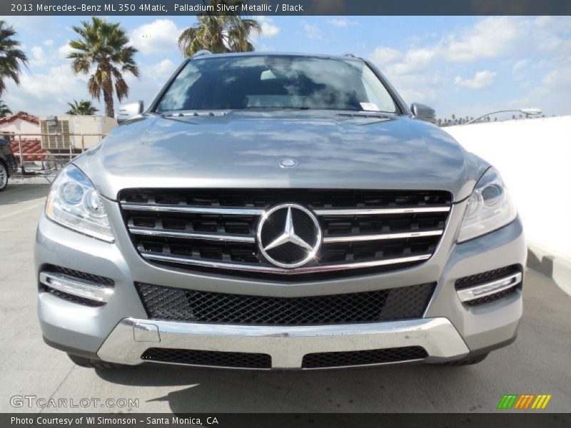 Palladium Silver Metallic / Black 2013 Mercedes-Benz ML 350 4Matic