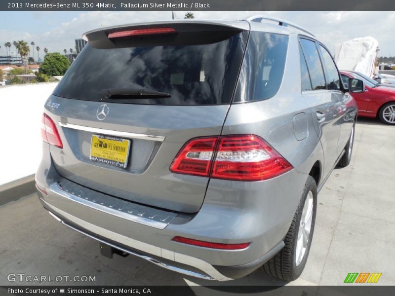 Palladium Silver Metallic / Black 2013 Mercedes-Benz ML 350 4Matic