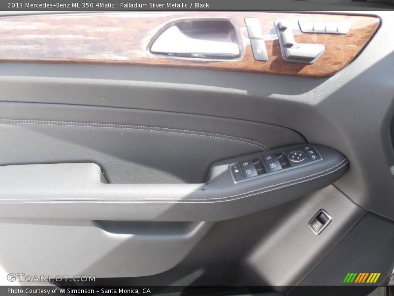 Palladium Silver Metallic / Black 2013 Mercedes-Benz ML 350 4Matic