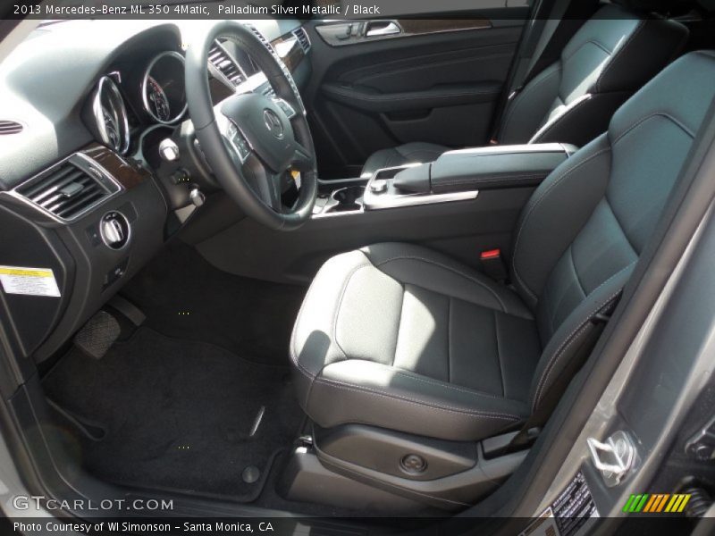 Palladium Silver Metallic / Black 2013 Mercedes-Benz ML 350 4Matic