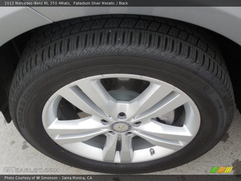 Palladium Silver Metallic / Black 2013 Mercedes-Benz ML 350 4Matic