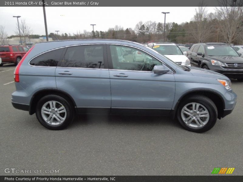 Glacier Blue Metallic / Gray 2011 Honda CR-V EX-L