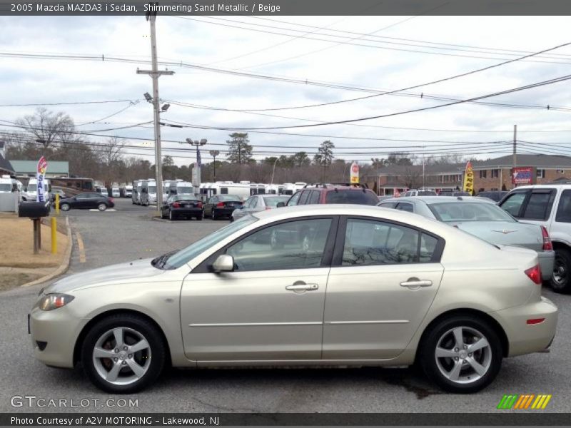 Shimmering Sand Metallic / Beige 2005 Mazda MAZDA3 i Sedan