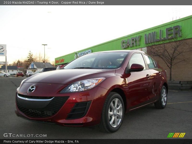 Copper Red Mica / Dune Beige 2010 Mazda MAZDA3 i Touring 4 Door