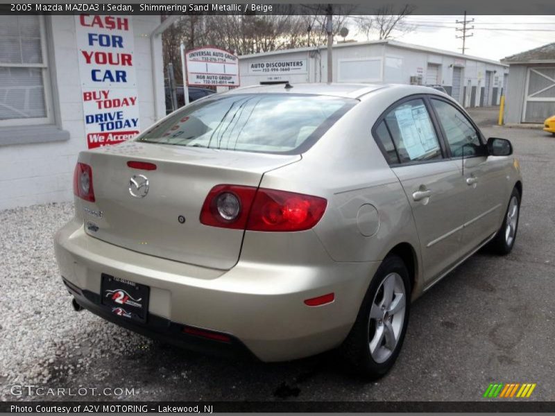 Shimmering Sand Metallic / Beige 2005 Mazda MAZDA3 i Sedan