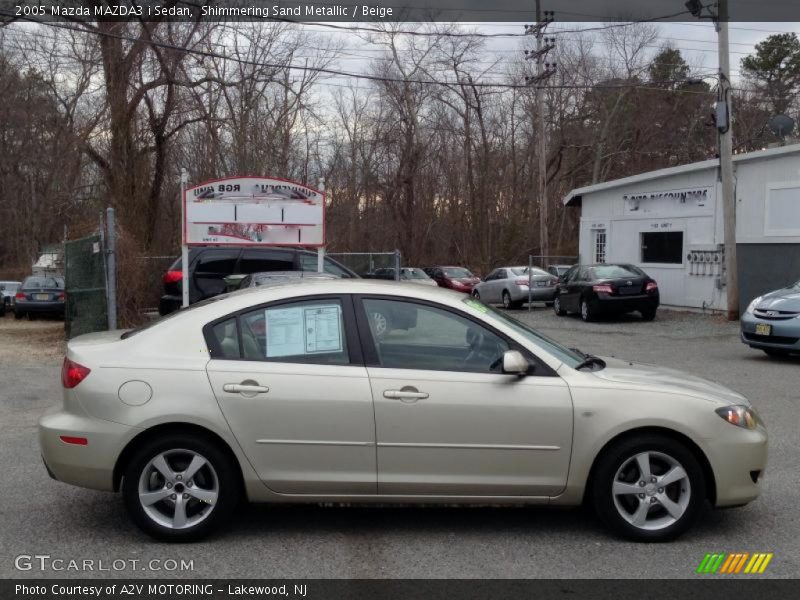 Shimmering Sand Metallic / Beige 2005 Mazda MAZDA3 i Sedan