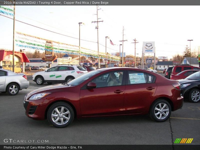 Copper Red Mica / Dune Beige 2010 Mazda MAZDA3 i Touring 4 Door