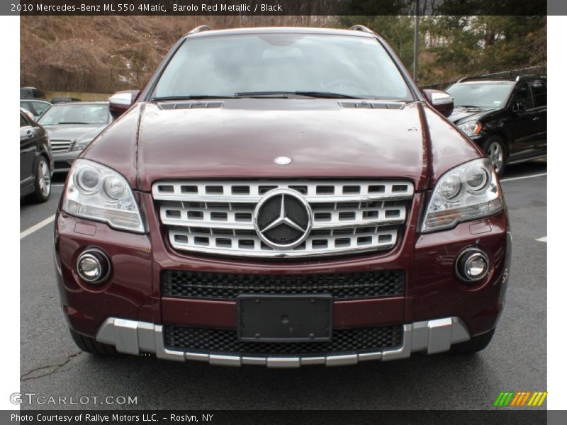 Barolo Red Metallic / Black 2010 Mercedes-Benz ML 550 4Matic
