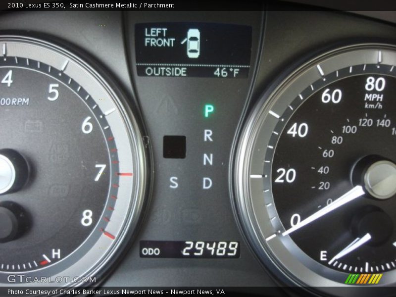 Satin Cashmere Metallic / Parchment 2010 Lexus ES 350