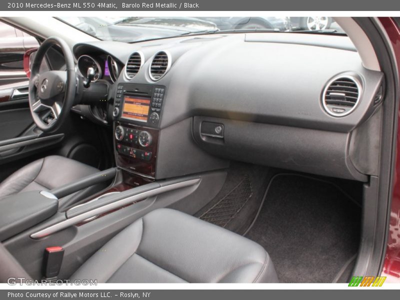 Barolo Red Metallic / Black 2010 Mercedes-Benz ML 550 4Matic