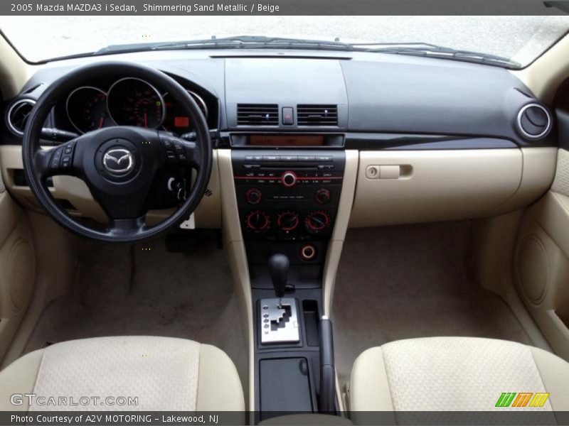 Shimmering Sand Metallic / Beige 2005 Mazda MAZDA3 i Sedan