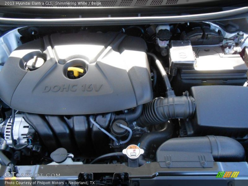 Shimmering White / Beige 2013 Hyundai Elantra GLS