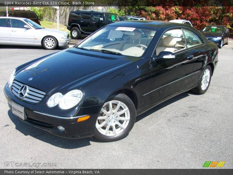 Black / Stone 2004 Mercedes-Benz CLK 320 Coupe