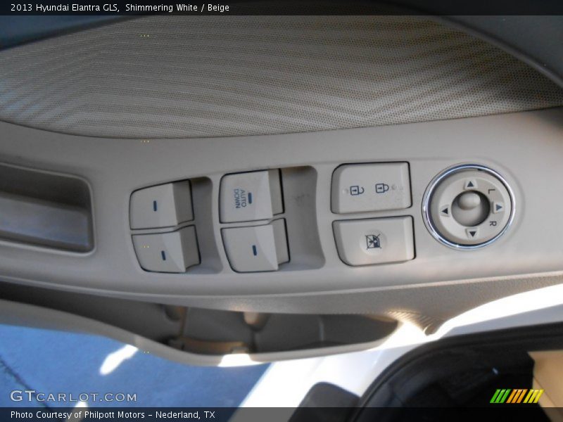 Shimmering White / Beige 2013 Hyundai Elantra GLS
