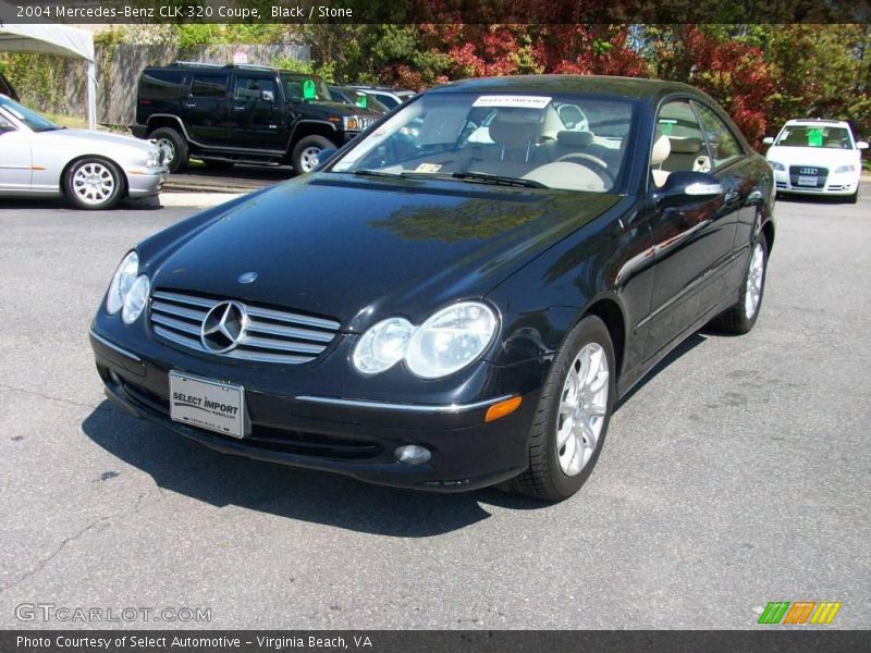 Black / Stone 2004 Mercedes-Benz CLK 320 Coupe