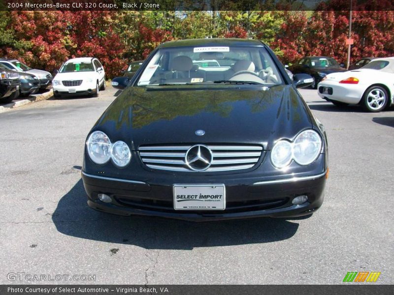 Black / Stone 2004 Mercedes-Benz CLK 320 Coupe