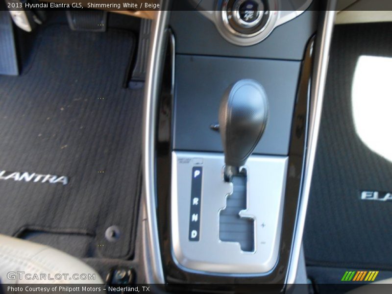 Shimmering White / Beige 2013 Hyundai Elantra GLS