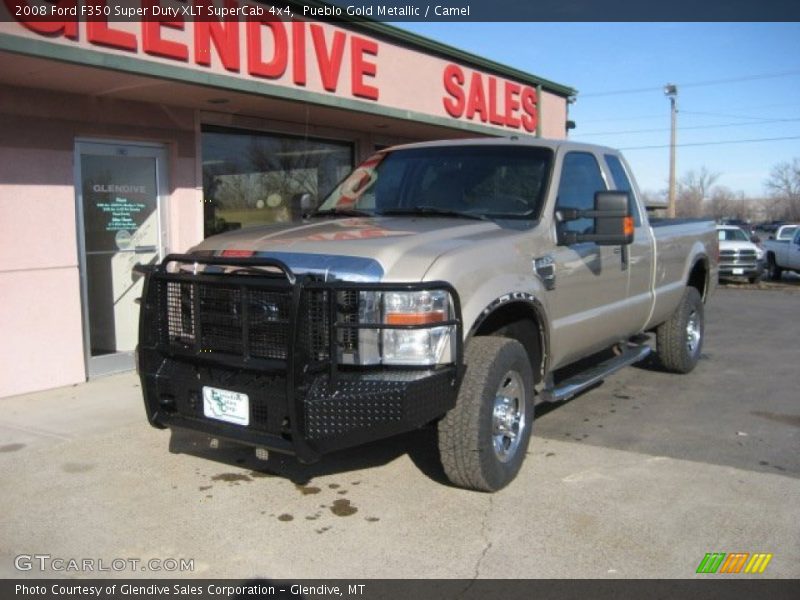 Pueblo Gold Metallic / Camel 2008 Ford F350 Super Duty XLT SuperCab 4x4