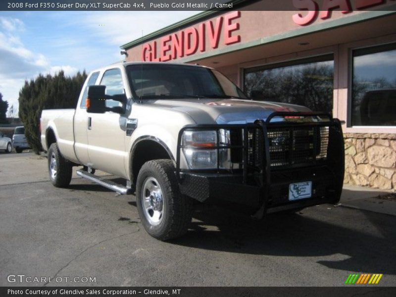 Pueblo Gold Metallic / Camel 2008 Ford F350 Super Duty XLT SuperCab 4x4