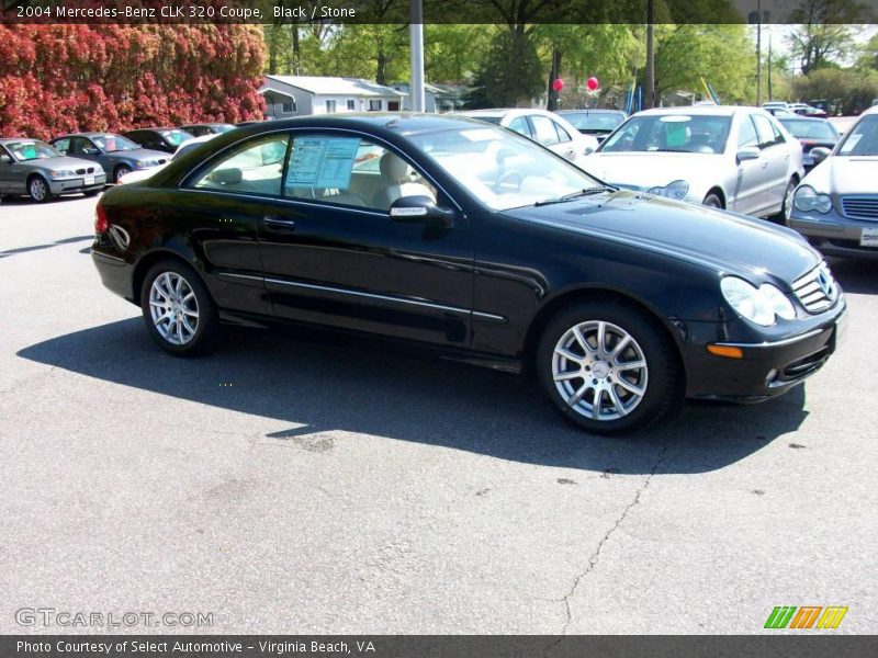 Black / Stone 2004 Mercedes-Benz CLK 320 Coupe