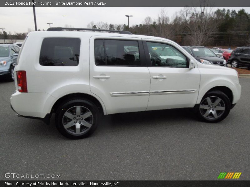 White Diamond Pearl / Gray 2012 Honda Pilot Touring