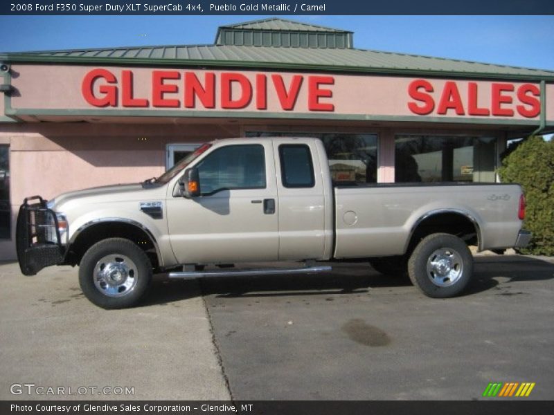 Pueblo Gold Metallic / Camel 2008 Ford F350 Super Duty XLT SuperCab 4x4