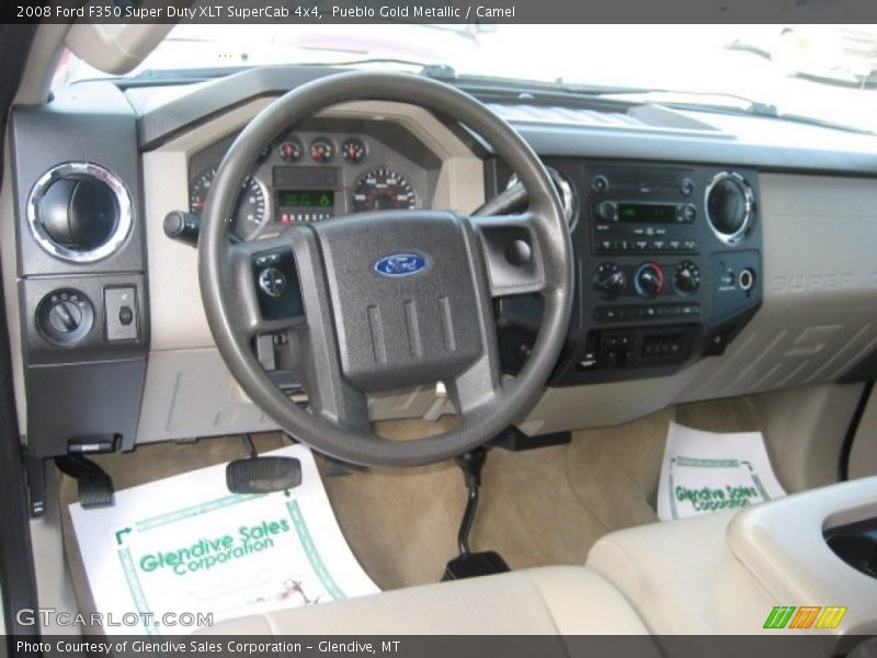 Pueblo Gold Metallic / Camel 2008 Ford F350 Super Duty XLT SuperCab 4x4