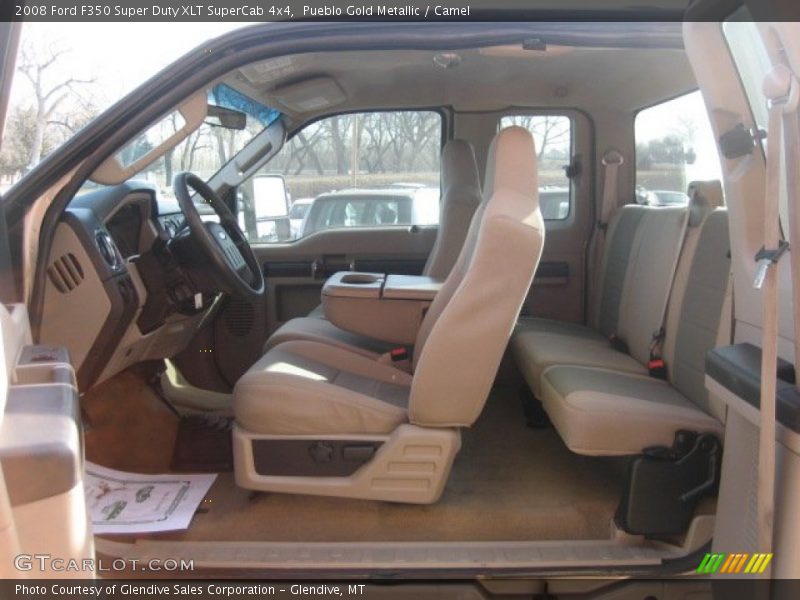  2008 F350 Super Duty XLT SuperCab 4x4 Camel Interior