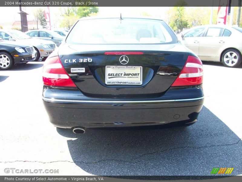 Black / Stone 2004 Mercedes-Benz CLK 320 Coupe