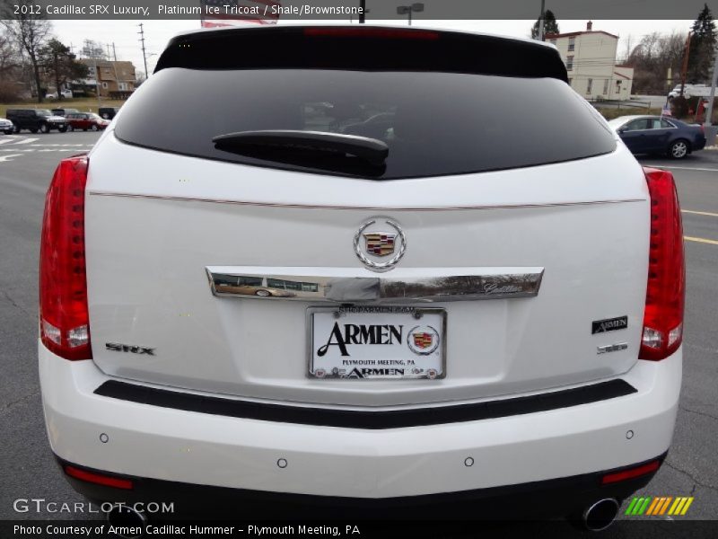 Platinum Ice Tricoat / Shale/Brownstone 2012 Cadillac SRX Luxury