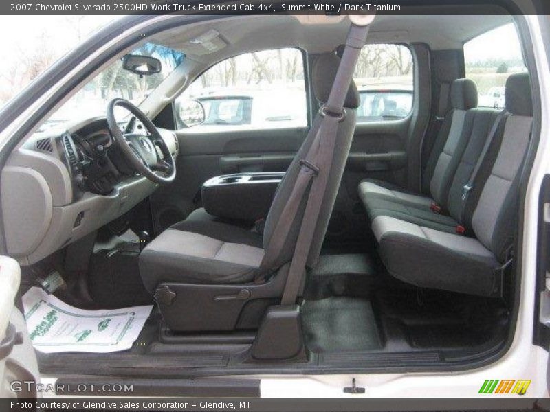 Summit White / Dark Titanium 2007 Chevrolet Silverado 2500HD Work Truck Extended Cab 4x4