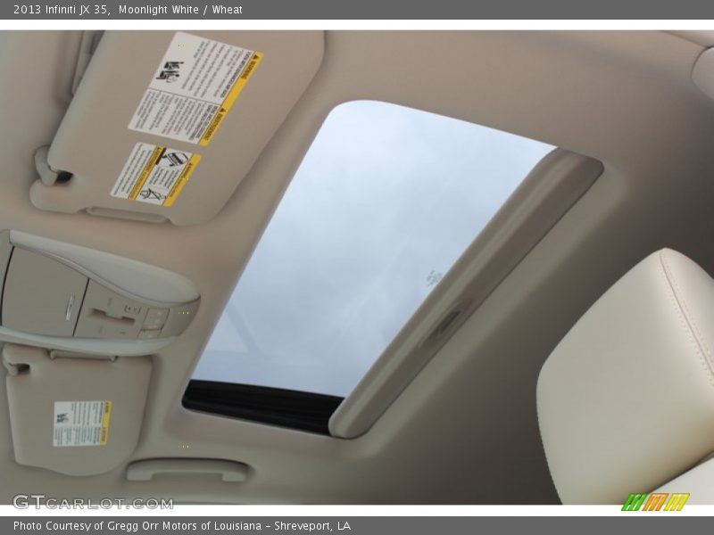 Moonlight White / Wheat 2013 Infiniti JX 35