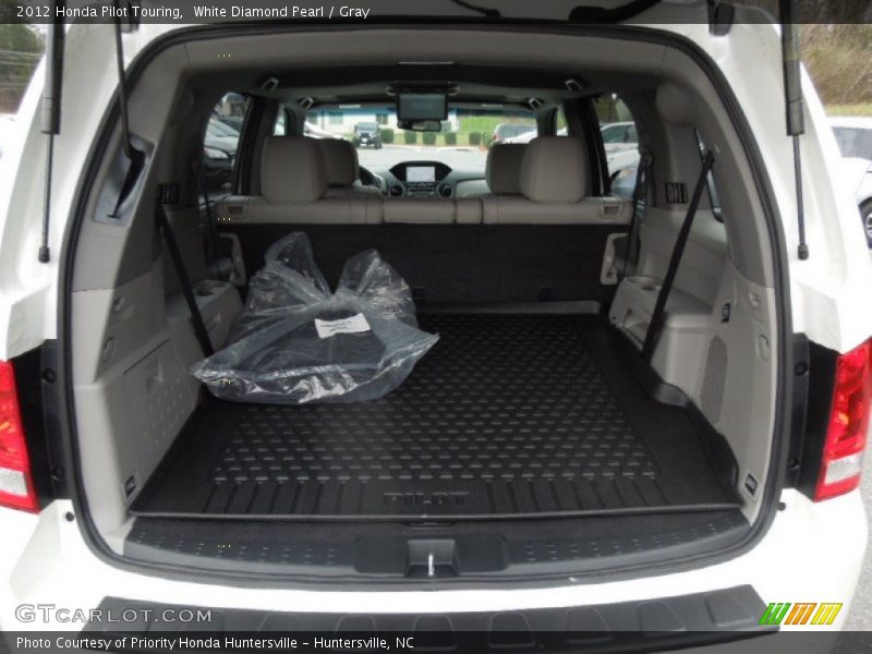 White Diamond Pearl / Gray 2012 Honda Pilot Touring