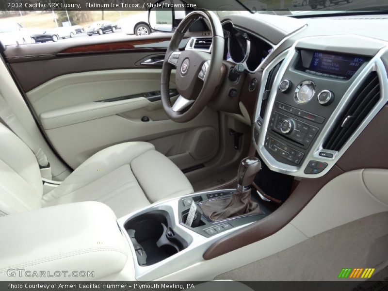 Platinum Ice Tricoat / Shale/Brownstone 2012 Cadillac SRX Luxury